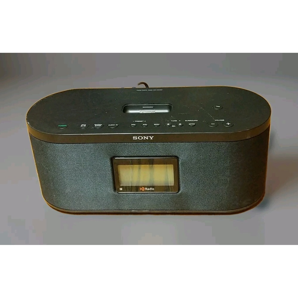 Vintage SONY XDR-S10HDiP AM/FM Stereo Surround Sound Ipod Digital Clock HD Radio